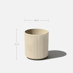 Veradek Demi Series Round Planter for Porch, Patio, Backyard | Durable Plastic-Concrete Material | Modern Décor for Tall Plants, Flowers - Image 3