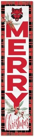 KH Sports Fan Arkansas State Red Wolves Holiday Porch Leaner, 11x46 Inches, Red Wolves Outdoor Christmas Sign; Display Some Holiday Cheer with This Arkansas State Red Wolves Christmas Sign by CornellBigRed