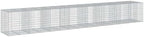 vidaXL Gabion Basket with Cover 295.3"x39.4"x39.4" Galvanized Iron by vidaXL