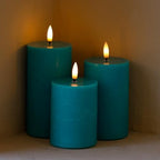 Teal Flameless Candles, Wax Battery Operated Candles with Remote - Image 7