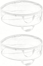 Christmas Wreath Storage Bags, Transparent PVC Garland Containers with Double Zip and Handles for Christmas Decorations (White) - Image 6