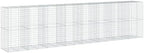 vidaXL Gabion Basket with Cover 315"x39.4"x78.7" Galvanized Iron - Image 7