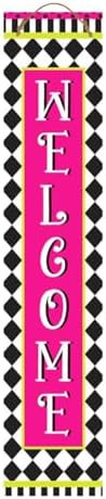 Briarwood Lane Everyday Double Sided Reversible Pine Porch Leaner 47x9.5 Neon Checkerboard Porch Leaner - Image 2