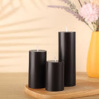 Shihanee 3 Pillar Candle and Holder, S, Black - Image 2