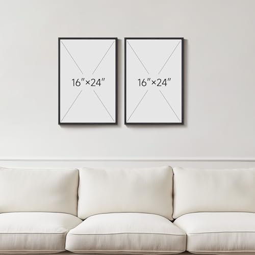Framed Blue Islamic Arabic Calligraphy Canvas Wall Art, Set of 2 - Image 3