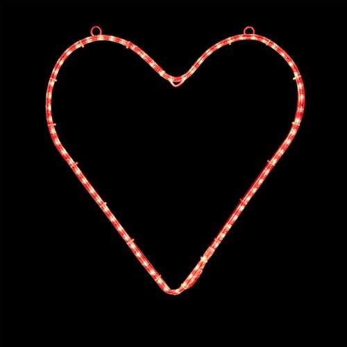 Novelty Lights LED Red Valentine's Day Heart Rope Light Motif Sculpture, Valentine's Day Decoration - Image 3