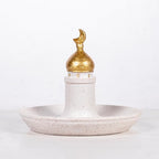 2025 Ramadan and Eid Decorations – Elegant Gold and White Mosque Tower Ornament. Perfect for Wishing Happy Eid and elevating Your Festive Mood with Timeless Islamic Style. - Image 5