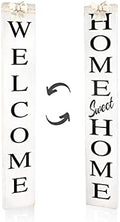 Outdoor 2in1 Welcome sign for Front Door, Vertical Welcome sign for Front Porch Standing,Welcome Home Sign,Porch Signs, Interchangeable 4ft Tall,Home Sweet Home Sign, Long, Wood,Farmhouse Porch Decor. by GivingMoreLifetoYourHome