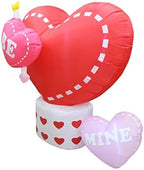 6 Foot Long Animated Valentine's Inflatable Hearts - Heart Rotates - Image 4