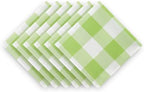 Buffalo Plaid Table Napkins Set of 100 Checkered Cloth Napkins 17x17 inch Washable Dinner Gingham Pattern Napkins Soft Napkins for Wedding Party Dining Banquet(Emerald and White) - Image 4