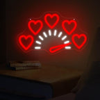 Love Heart Neon Sign Gauge Shape LED Light, USB Powered Neon Lamp Dimmable - Image 2