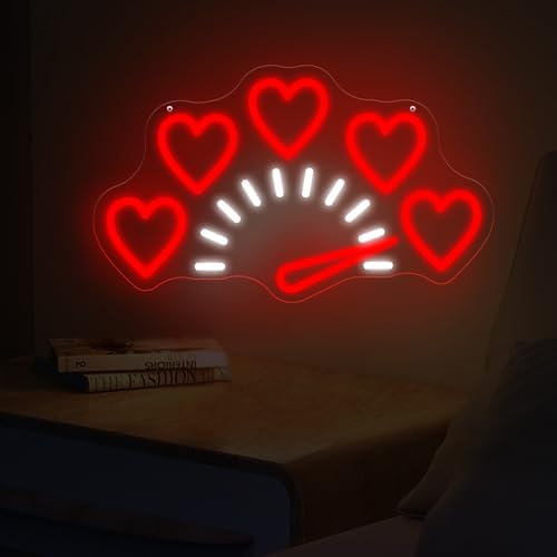Love Heart Neon Sign Gauge Shape LED Light, USB Powered Neon Lamp Dimmable - Image 2