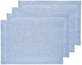 Solino Home 100% Linen Placemats Chambray Blue, Athena 14 x 19 in, Set of 4 by SolinoHome