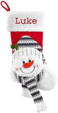 Let's Make Memories Personalized Christmas Stocking - Christmas Decor - Plush Stockings for Family and Kids with Embroidered Names - Snowman by LetsMakeMemories