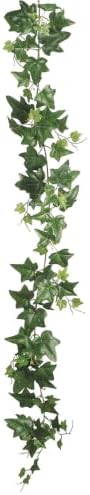 5ft Outdoor UV-Resistant Artificial Ivy Garland -Green (Pack of 6) by Unknown