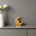 LIFKOME Resin Moon Statue Eid Mubarak Decoration for Ramadan Table - Image 5