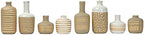 Main + Mesa Stoneware Vases with Gold Pattern, Set of 8 by MainMesa