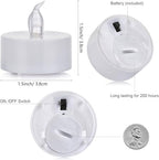 Flameless LED Tea Lights Candles 150 Pack Battery Operated Warm White - Image 4