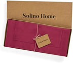 Solino Home 100% Pure Linen Table Runner Beet, Classic Hemstitch 14 x 60 in - Image 6