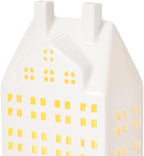 DN DECONATION Light Up Christmas Decor Village Set, White House with Lights - Image 6