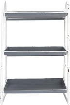 Creative Co-Op Heavily Distressed 3-Tier Metal Tray with White Frame & Rim, Grey - Image 5