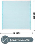 Folkulture Cloth Napkins, Set of 12, Fringe Blue (18x18 Inch) - Image 3
