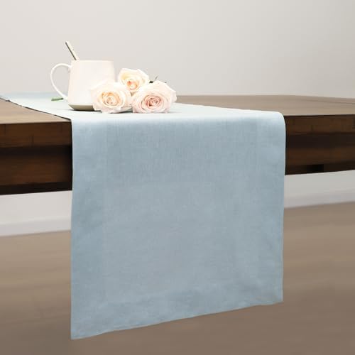 Linen Table Runner 72 Inches Long, 100% French Linen Table Runners - Image 2