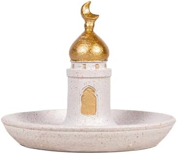 2025 Ramadan and Eid Decorations – Elegant Gold and White Mosque Tower Ornament. Perfect for Wishing Happy Eid and elevating Your Festive Mood with Timeless Islamic Style. by Unknown