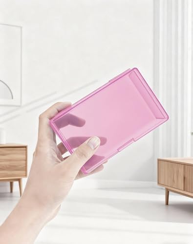LJY 12 Pink Rectangular Plastic Boxes, 5.3 x 3.1 x 1.2 in for Card Making - Image 6