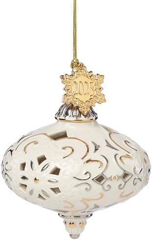 Lenox 2025 Annual Christmas Porcelain Hanging Ornament by Lenox