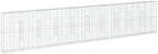 vidaXL Gabion Basket with Cover 393.7"x19.7"x78.7" Galvanized Iron by vidaXL