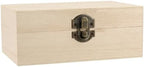 12 Pack Wooden Box with Hinged Lid and Clasps, 6 x 4 x 2.3 Inch Small Wood Craft Storage Box for Jewelry - Image 5