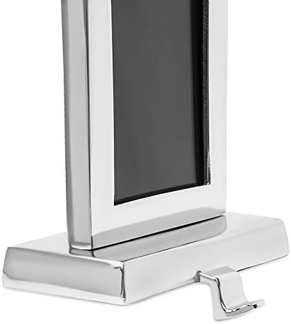 BIRDROCK HOME Photo Frame Stocking Holder - Holiday Greetings Mantle Fireplace Topper - Decorative Christmas Stocking Holder - Stainless Steel Rectangle - Image 5