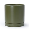 D'vine Dev 10 Inch Ceramic Planter Pot, Olive, 94-O-E-J by DvineDevPlanterPotsandStand