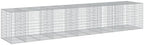 vidaXL Gabion Basket with Cover 216.5"x39.4"x39.4" Galvanized Iron - Image 7