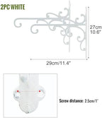 Sungmor Cast Iron Wall Hook Plant Hangers - 2PC White - Image 6