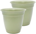 The HC Companies Eclipse Round Planter Pot, 12 Inch, Seafoam, 2-Pack by TheHCCompanies