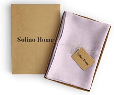 Solino Home 100% Pure Linen Napkins Lavender, Athena 20 x 20 in, Set of 4 - Image 3