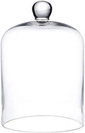 4.72"X8.46"H Inches Thickened Glass Display Dome Cloche for Candle Cover, Candle Dome with Top Handle, Clear Glass Dome Cloche for Dispaly by Unknown