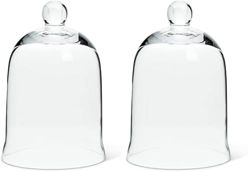 Abbott Collection 27-Carolyn-SM Cloche, 6 inches H, Clear (Pack of 2) by AbbottCollection