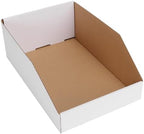 EXYGLO Cardboard Boxes, Pack of 35 Corrugated Storage Bins 12x8x4.5 inch Pantry Organizer Bins for Shelves Garage Office Organization by EXYGLO