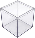 25-Pk Clear Acrylic Boxes with Lids, 4x4x4in, Candy, Party Favors & Gifts by GaryPlasticPackaging