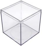 25-Pk Clear Acrylic Boxes with Lids, 4x4x4in, Candy, Party Favors & Gifts by GaryPlasticPackaging