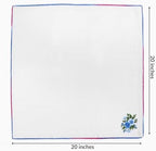 FINGERCRAFT Cloth Napkins Set of 12, 100% Cotton, 20x20 Inch, Multi Floral - Image 7