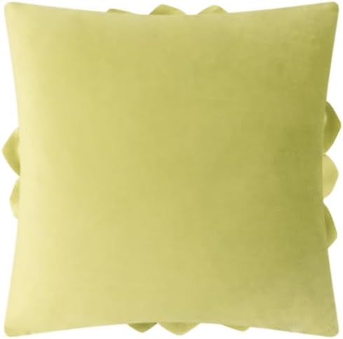 OiseauVoler Decorative 3D Flower Throw Pillow Covers Handmade Pillowcases for Sofa Bed Home Room Decor 18 x 18 Inch Green - Image 2