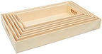 Unfinished Wood Nesting Trays with Handles, 2 Sets of 6 Trays for Crafting, Resin, Organizing, DIY Décor, and Montessori Activity, by Woodpeckers by Woodpeckers