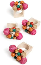 Kim Seybert Women's Java Napkin Rings Set of 4 by Kim+Seybert