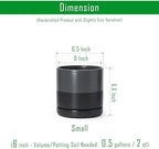 D'vine Dev 6.5 Inch Ceramic Planter Pot, Slate, 94-O-C-5 - Image 4