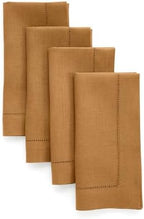 Solino Home 100% Pure Linen Napkins Brown Sugar Woven, 20 x 20 in, Set of 4 by SolinoHome