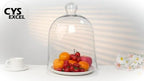 CYS EXCEL Glass Bell Dome Cloche (H:16" W:12") Enchanted Rose Glass Cover Cake Dessert Display Terrarium Jar Plant Cover - Image 7
